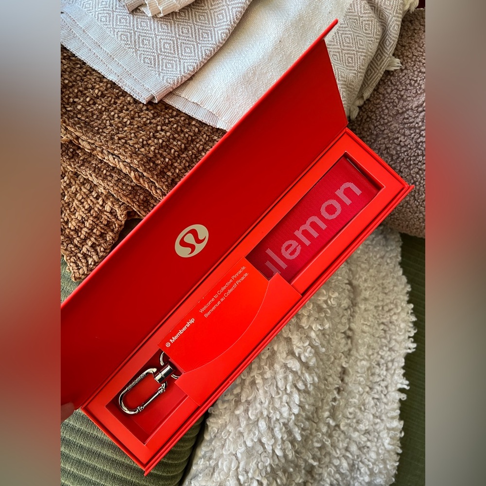Lululemon Red Keychain